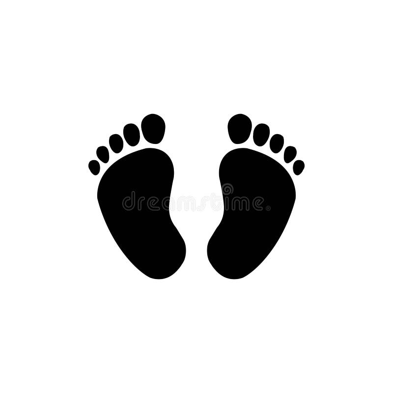 Soles of the Feet Icon Logo Stock Vector Illustration of lane, print