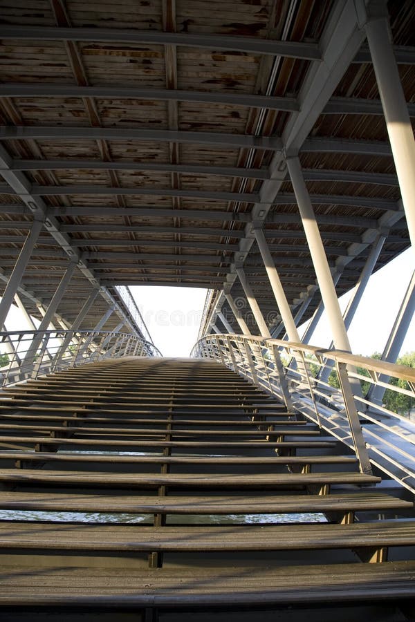 Solferino Bridge, Paris, France royalty free stock photos