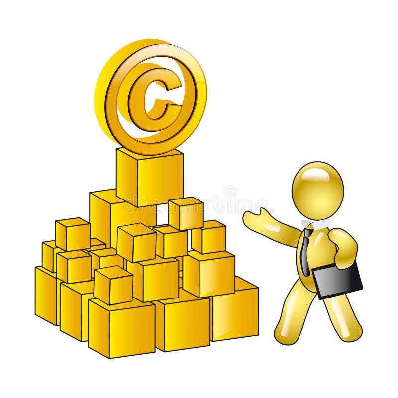 Solid copyright royalty free illustration