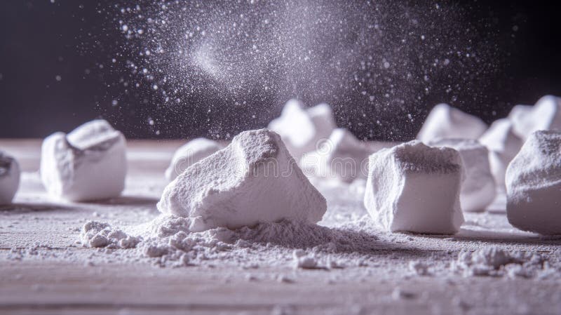 Solid laxative and antacid composed of magnesium hydroxide stock images