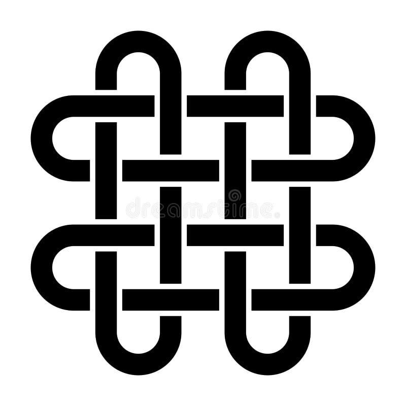 Solomon`s knot symbol royalty free illustration Solomon`s knot symbol royalty free illustration