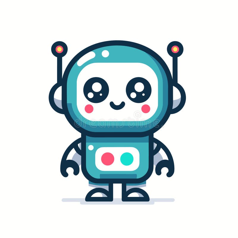 Soluciones de desarrollo de software de inteligencia artificial rellenadas con un logo colorido stock de ilustración