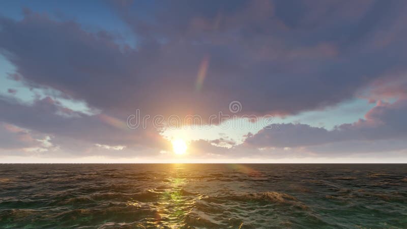 Soluppgång av havet