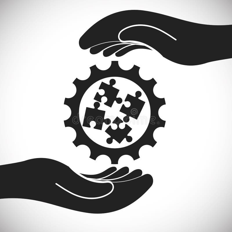 Solution design stock vector. Illustration of motivation - 59043236