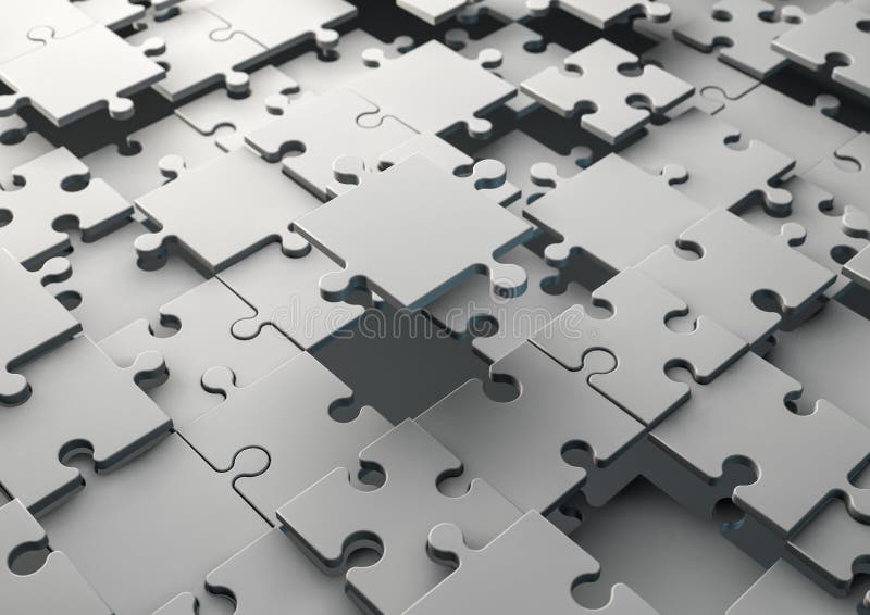 Solution du puzzle denteux illustration libre de droits Solution du puzzle denteux illustration libre de droits