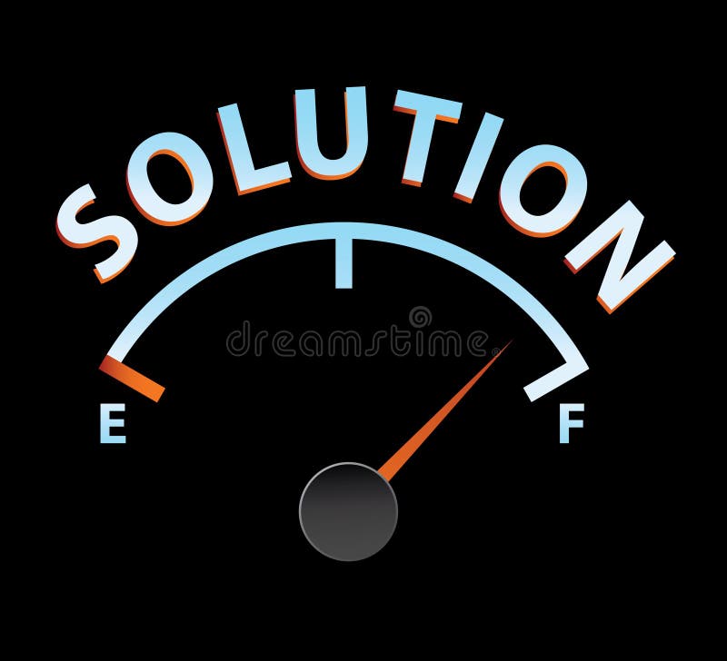 Solution meter vector illustration