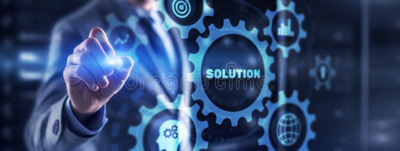 Solution for your business. Universal financial background royalty free stock photos