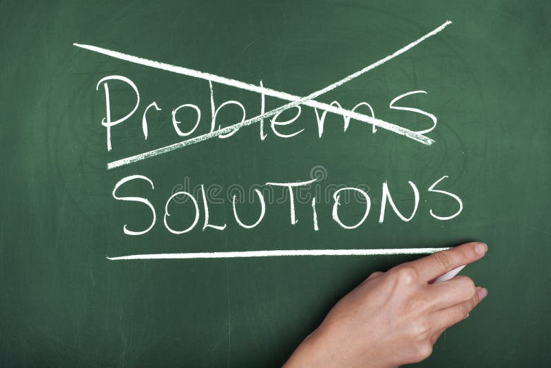 SOLUTIONS DE PROBLÈMES image stock
