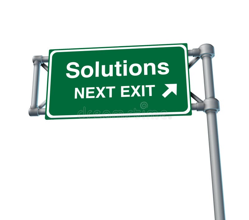 Download Solutions Freeway Exit Sign Highway Street Stock ...