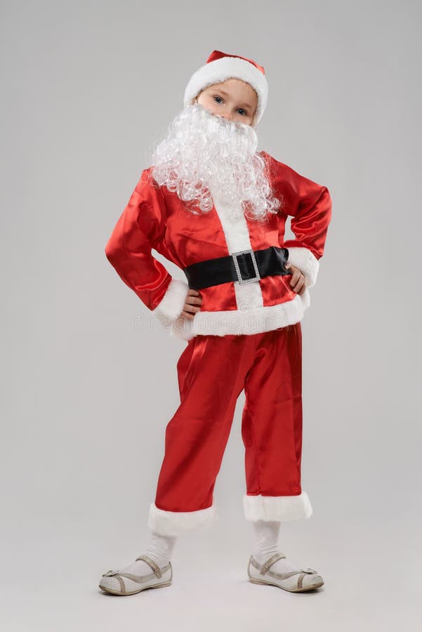 som barnet claus klädde santa arkivfoton som barnet claus klädde santa arkivfoton