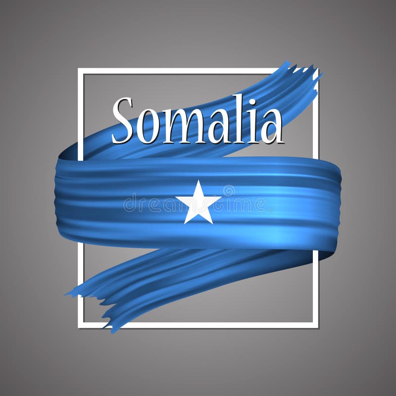 Somalia Flag. Official National Colors. Somalian 3d Realistic Stripe ...