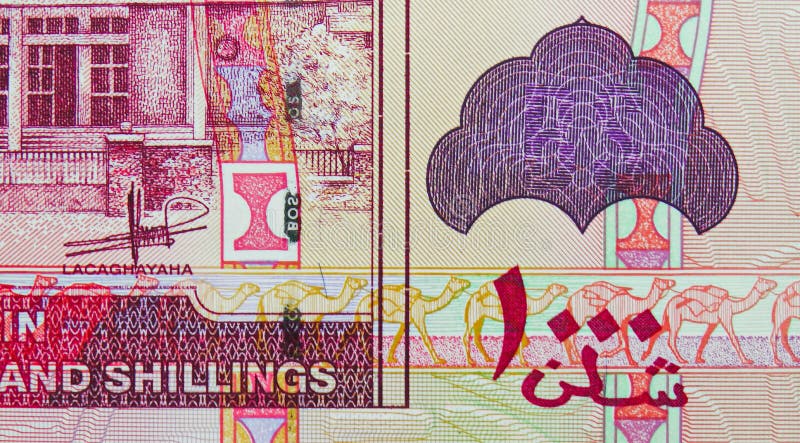 1000 Somaliland Shillings banknote, Bank of Somaliland, closeup bill fragment shows Signature of Abdi Mohamoud Gullet Lacaghayaha, issued 2014. 1000 Somaliland Shillings banknote, Bank of Somaliland, closeup bill fragment shows Signature of Abdi Mohamoud Gullet Lacaghayaha, issued 2014