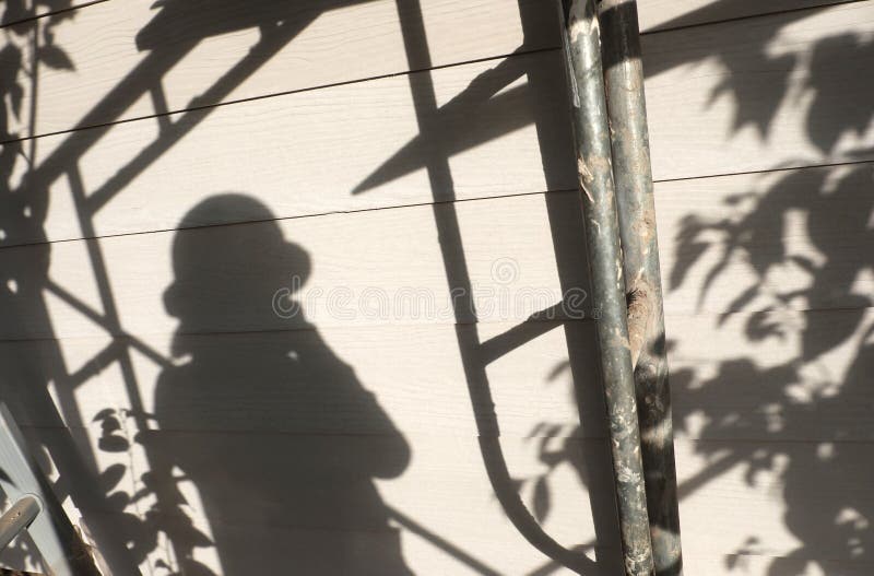 Sombra De La Gente En La Pared Imagen de archivo Imagen de fondo
