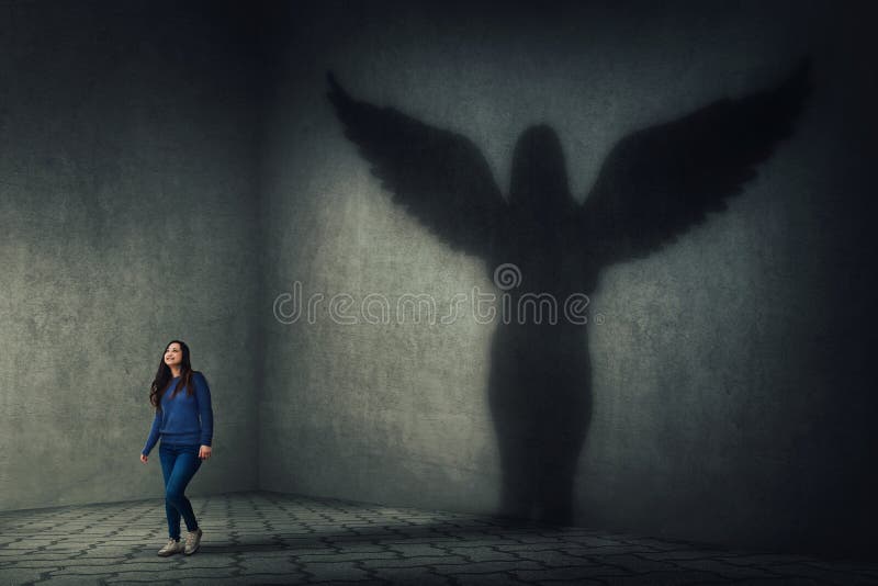 Sombra do anjo da guarda