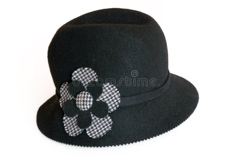 Sombrero con la flor imágenes de archivo libres de regalías Sombrero con la flor imágenes de archivo libres de regalías