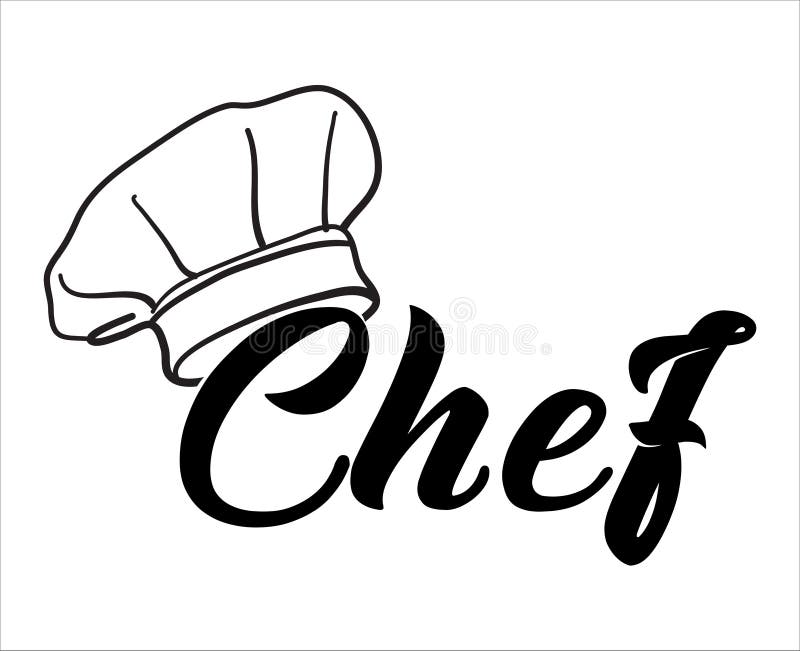 Sombrero De Chef Dibujo De Mano Ilustración del Vector - Ilustración de  fondo, divisa: 200095944