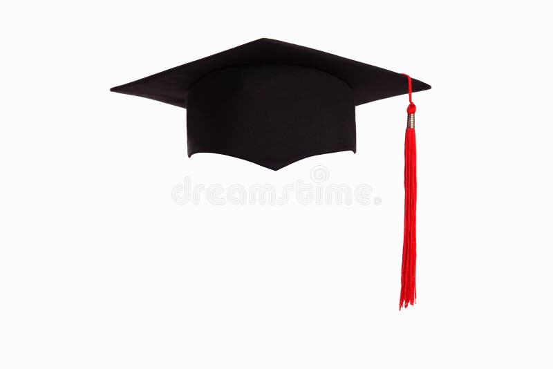 Sombrero Azul De La Graduación Con El Diploma Imagen De Archivo