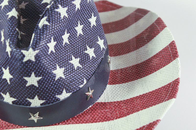 Sombrero de vaquero americano con la bandera imagenes de archivo Sombrero de vaquero americano con la bandera imagenes de archivo