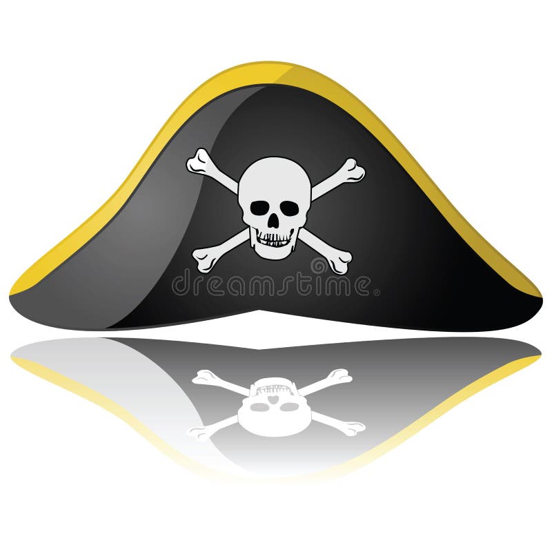 vector de iconos piratas. accesorios sombrero, espada. ilustración