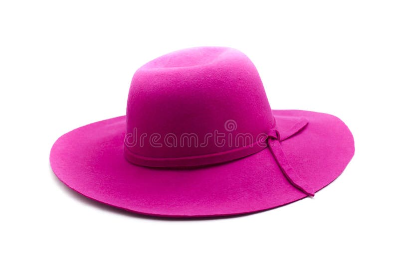 Sombrero rosado foto de archivo. elegante, blanco - 30291246