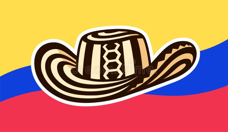 Sombrero Vueltiao Colombian Hat Stock Vector - Illustration of