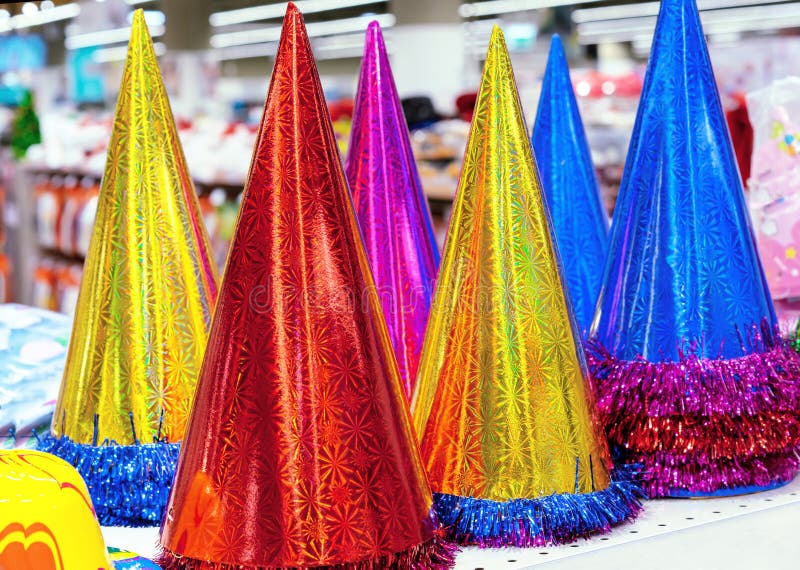 Sombreros De Fiesta Brillantes Decoración De Para Fiestas Infantiles Imagen de Imagen de hermoso, color: 164355613