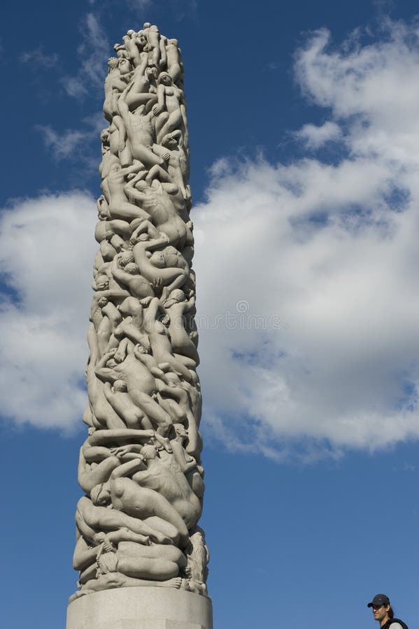 Famous Statue of Humans in Norway Editorial Photo Image of tourism