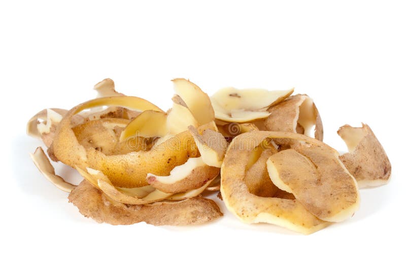 Some potato peel stock photo. Image of white, peeled, isolated 7022346