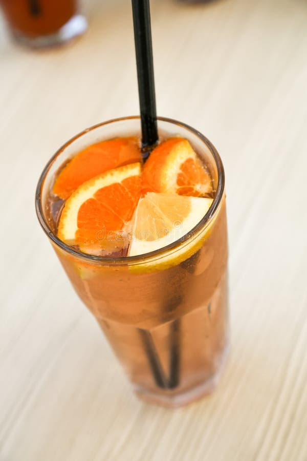 Orange lemonade stock image