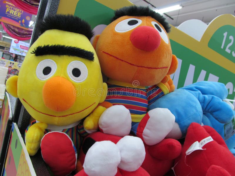 Some Sesame Street merchandise on display for sale at a departmental store in Singapore
