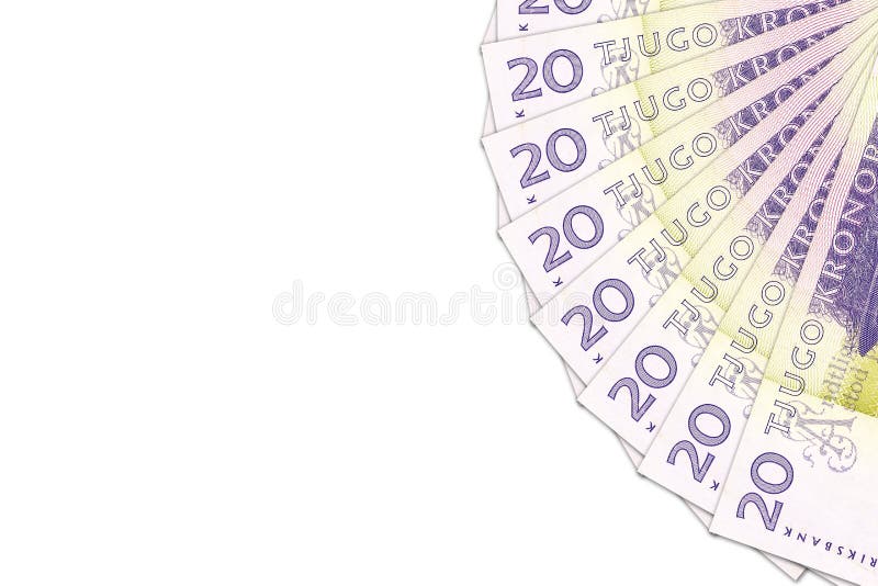 Some 20 Swedish Krona Bank Notes with Copyspace Stock Image - Image of ...