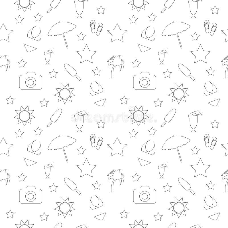 Sommar vektor illustrationer Sommar vektor illustrationer