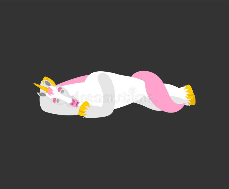 Sommeil de licorne Émotions endormies de cheval magique Bête féerique dormante Illustration de vecteur illustration stock Sommeil de licorne Émotions endormies de cheval magique Bête féerique dormante Illustration de vecteur illustration stock