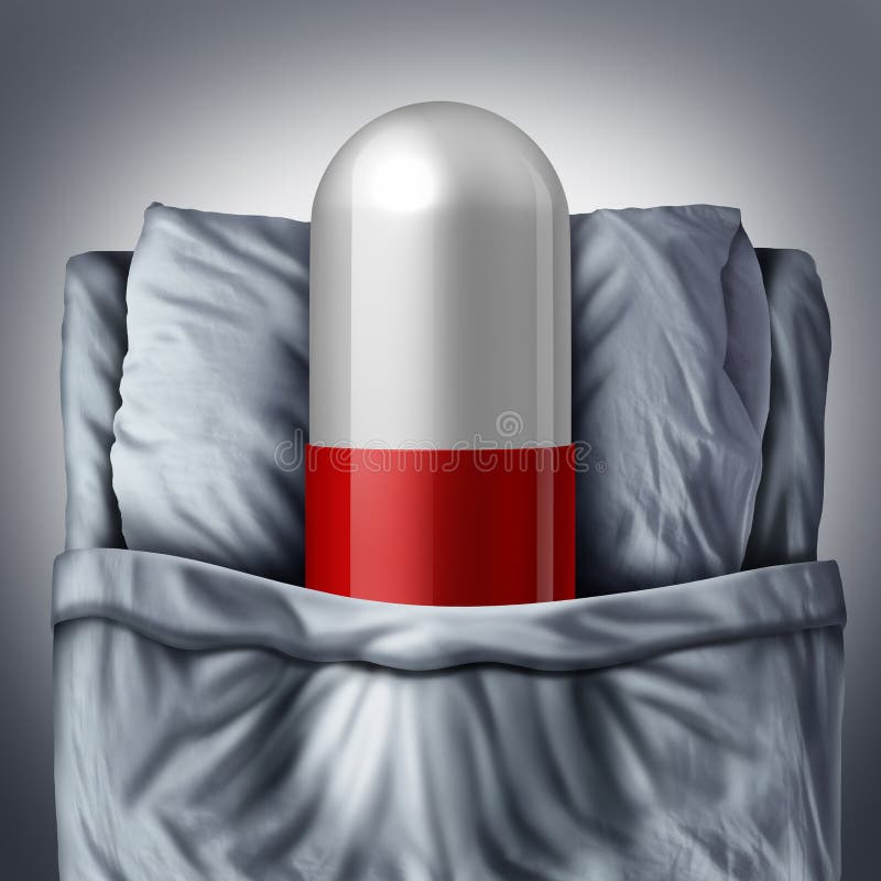 sommeil de pillule illustration stock sommeil de pillule illustration stock