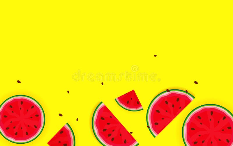 Sommer-Hintergrund von der Wassermelone Vektor Illustratio stock abbildung Sommer-Hintergrund von der Wassermelone Vektor Illustratio stock abbildung