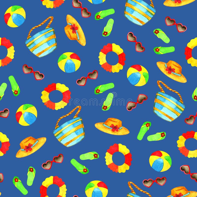 Sommermarineaquarell stock abbildung Sommermarineaquarell stock abbildung