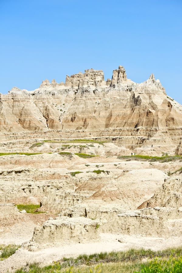 Sommets de grès de bad-lands images stock