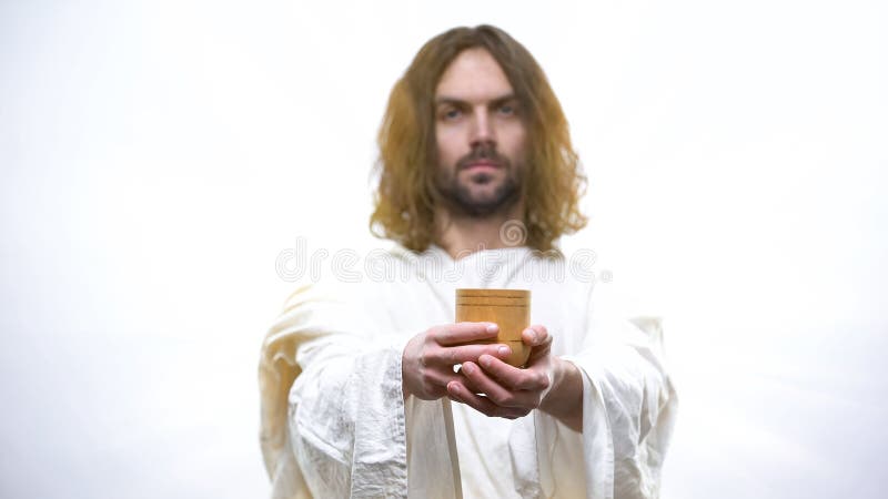 Son of God holding wine, sacramental Eucharist in Catholic church, Communion royalty free stock images Son of God holding wine, sacramental Eucharist in Catholic church, Communion royalty free stock images