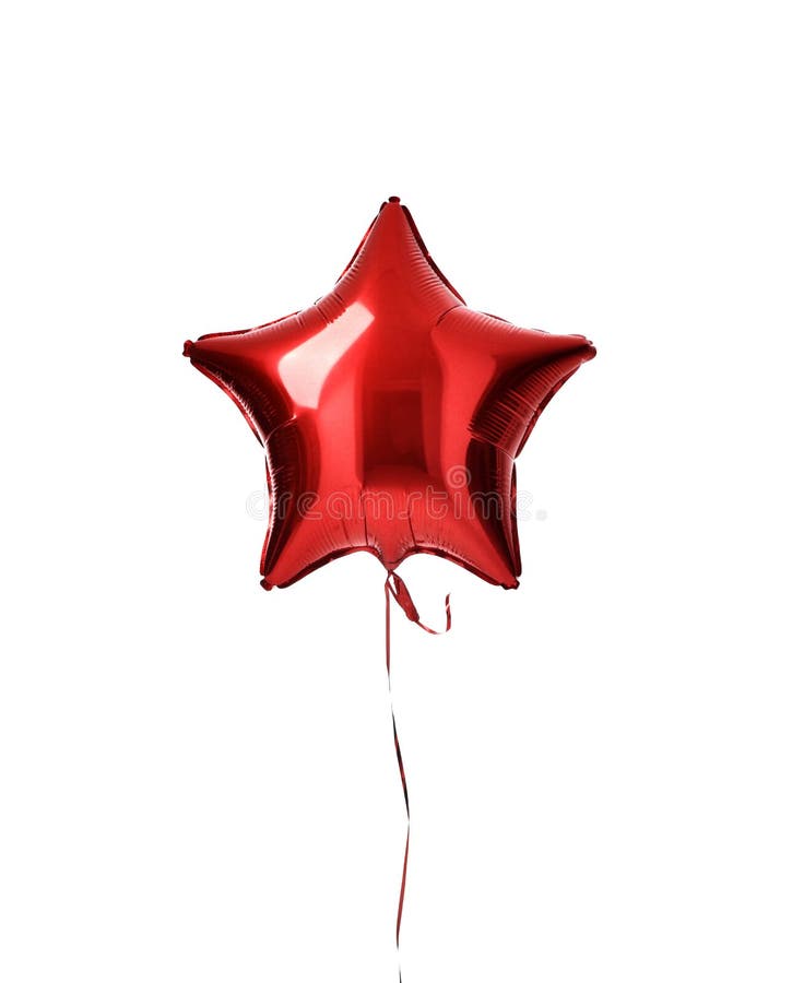 Sondern Sie den großen roten Sternballon Ballongegenstand für Geburtstag lokalisiert aus stock abbildung Sondern Sie den großen roten Sternballon Ballongegenstand für Geburtstag lokalisiert aus stock abbildung