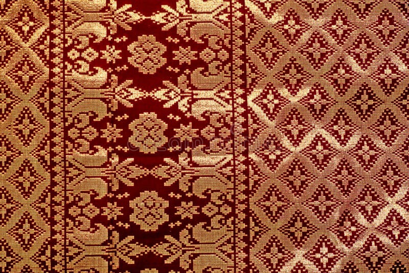  Songket  Fabric stock image Image of made fabric 