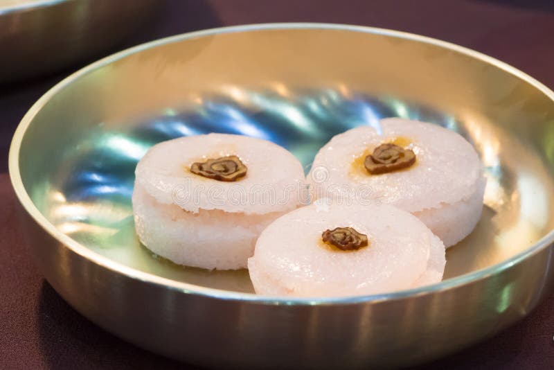 Songpyeon Trditional Korean Rice Cake Stock Image Image of cooking
