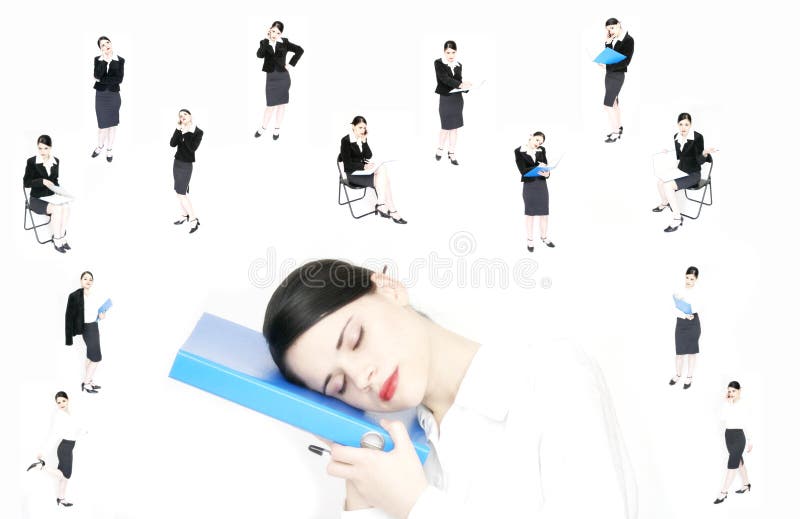 Sonhos da mulher de negócio imagem de stock Sonhos da mulher de negócio imagem de stock