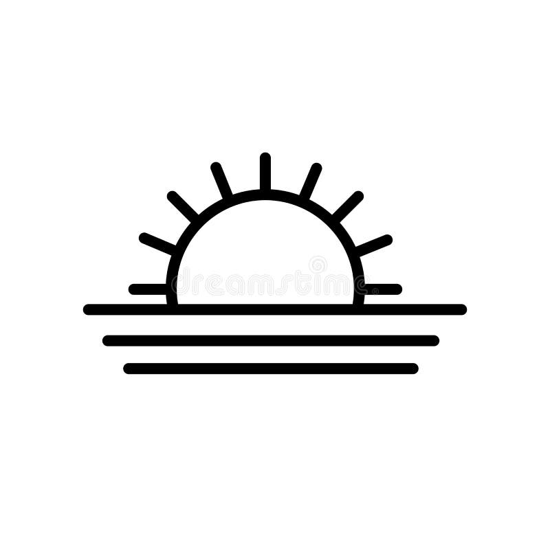 Sonnenaufgangikonenvektorzeichen und -symbol lokalisiert auf weißem Hintergrund, Sonnenaufganglogokonzept vektor abbildung Sonnenaufgangikonenvektorzeichen und -symbol lokalisiert auf weißem Hintergrund, Sonnenaufganglogokonzept vektor abbildung
