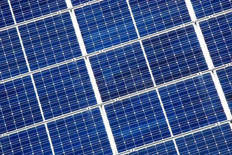 Blue solar panel detailed background. Blue solar panel detailed background