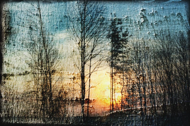 Sonnenuntergangbaumhintergrund lizenzfreie stockfotografie Sonnenuntergangbaumhintergrund lizenzfreie stockfotografie