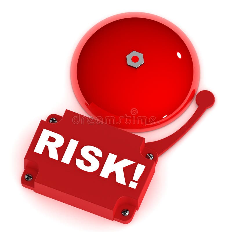 Sonnette d'alarme de risque illustration stock Sonnette d'alarme de risque illustration stock