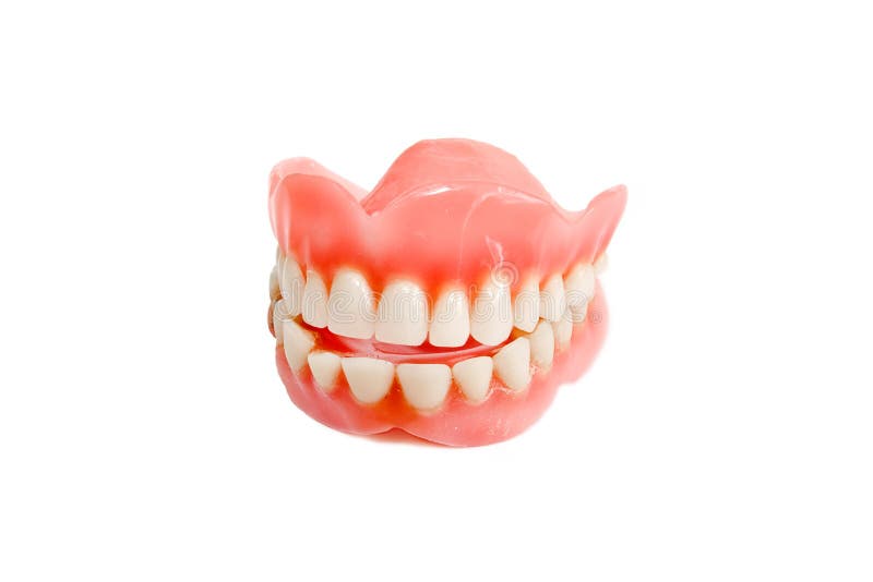 Sonrisa de la quijada de los dientes plásticos