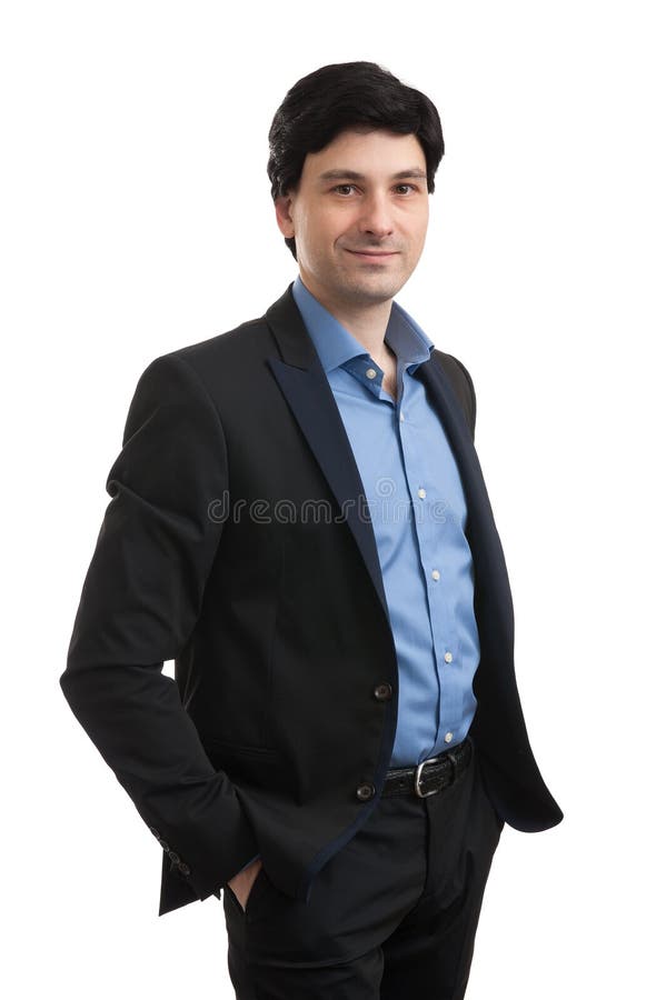 Sonrisa del hombre de negocios imágenes de archivo libres de regalías Sonrisa del hombre de negocios imágenes de archivo libres de regalías