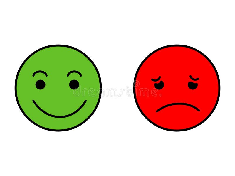 sonrisa feliz y sonrisa triste Vector de la etiqueta engomada de Emoji ilustración del vector sonrisa feliz y sonrisa triste Vector de la etiqueta engomada de Emoji ilustración del vector