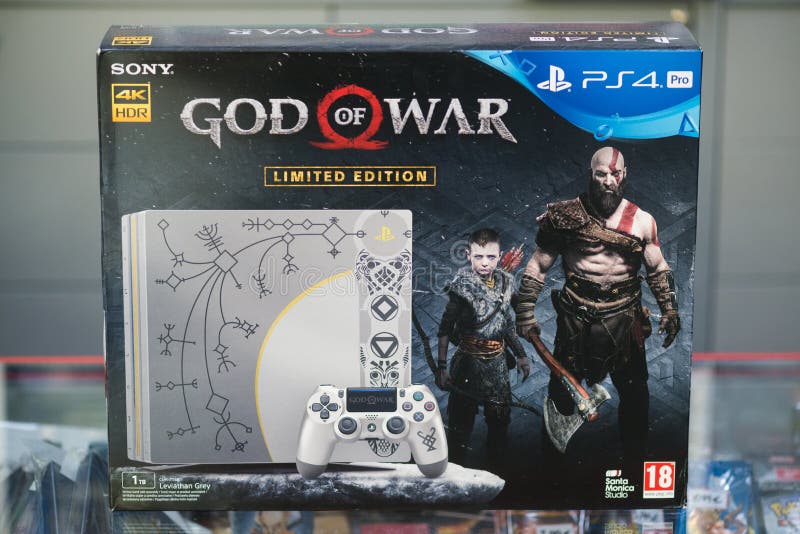 Sony PlayStation4 PS4 1TB Pro God of War Limited Edition Box Game